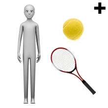Imagen en la que se ve el plural del concepto tenista