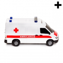 Imagen en la que se ve una ambulancia